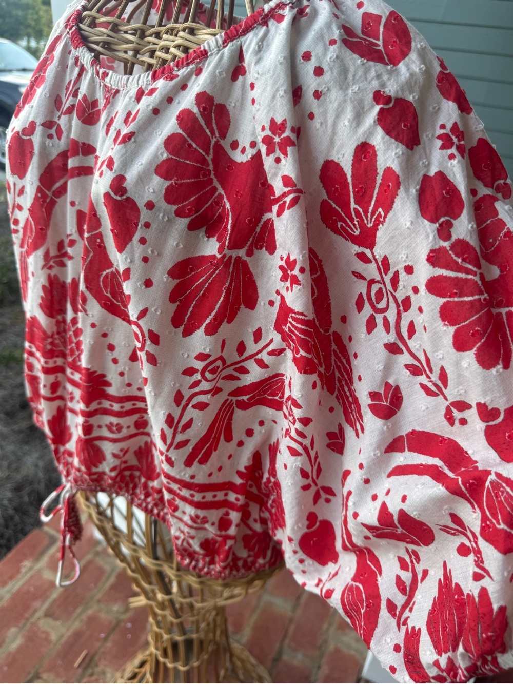 FARM Rio Cropped Blouse XL - Picture 2 of 9